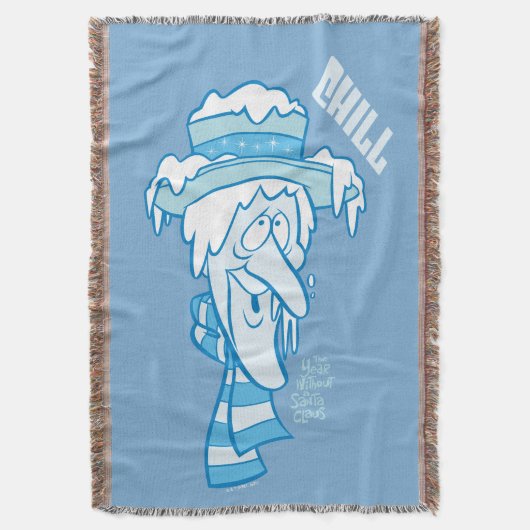 サンタクロースのない年 雪の冷気 スローブランケット (正面縦)