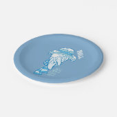 サンタクロースのない年 雪の冷気 ペーパープレート (アングル)