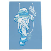 サンタクロースのない年 雪の冷気 ミディアムペーパーバッグ (裏面)