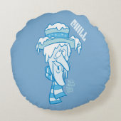 サンタクロースのない年 雪の冷気 ラウンドクッション (裏面)