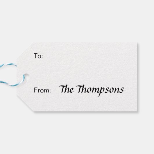 サンタクロースのない年™ | Snow Miser Chill ギフトタグ (裏面横)