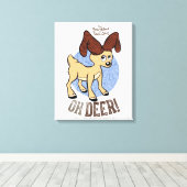 サンタクロースのない年™ | Vixen "Oh Deer" キャンバスプリント (インサイチュ (ウッドフロア))