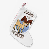 サンタクロースのない年 | Vixen "Oh Deer" スモールクリスマスストッキング (正面 (吊り時))