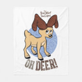 サンタクロースのない年 | Vixen "Oh Deer" フリースブランケット (正面)