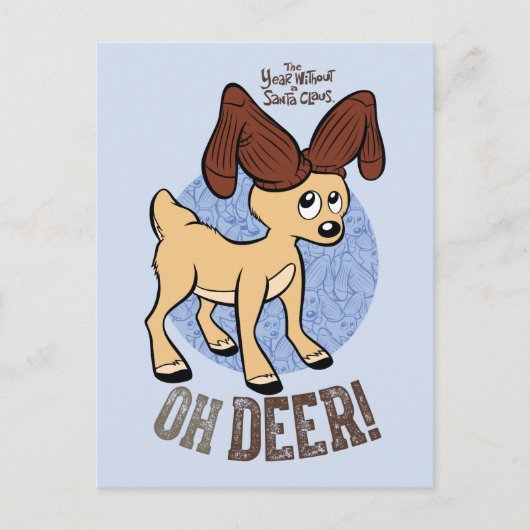 サンタクロースのない年™ | Vixen "Oh Deer" ポストカード (正面)