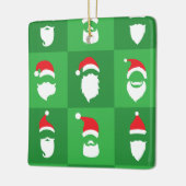 サンタクロースのひげ セラミックオーナメント (左)