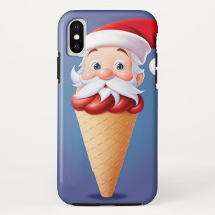 サンタクロースのアイスクリームコーンiPhone / iPadケース iPhone X ケース
