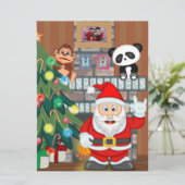 サンタクロースのアニメ シーズンカード (スタンド正面)