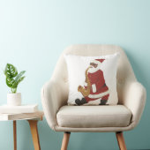 サンタクロースのアフリカ系アメリカ人の枕 クッション (椅子)