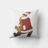 サンタクロースのアフリカ系アメリカ人の枕 クッション (裏面)