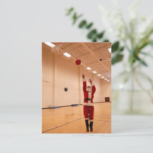 サンタクロースのアフリカ系アメリカ人の郵便はがき シーズンポストカード (スタンド正面)