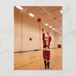 サンタクロースのアフリカ系アメリカ人の郵便はがき シーズンポストカード