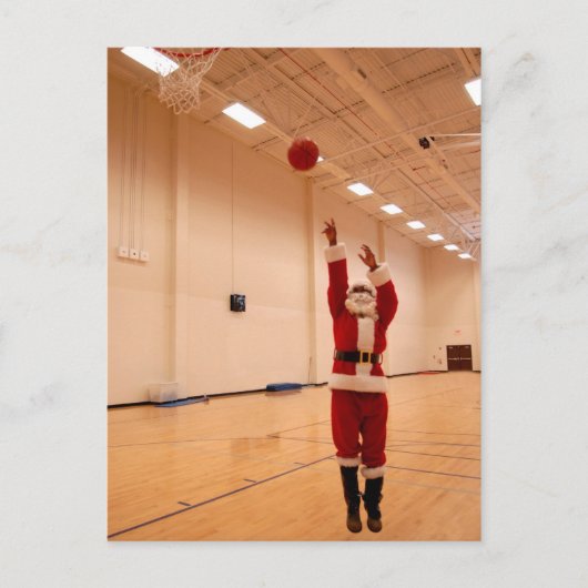 サンタクロースのアフリカ系アメリカ人の郵便はがき シーズンポストカード (正面)