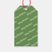 サンタクロースのアフリカ系アメリカ人クリスマスクッキーギフト ギフトタグ (裏面)