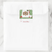 サンタクロースのアフリカ系アメリカ人クリスマスプレゼント スクエアシール (バッグ)