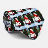 サンタクロースのアートワークのネックタイ ネクタイ (ロール)
