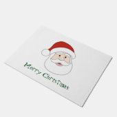 サンタクロースのイラストレーション及び文字 ドアマット (アングル)