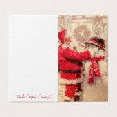 サンタクロースのウィズドクリスマスカードの言葉 (外部フラット)