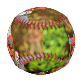 サンタクロースのオーナメント 野球ボール (正面)