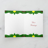 サンタクロースのカスタマイズ可能カード シーズンカード (内部)