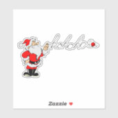 サンタクロースのキリスト降誕おめでとうホホホ！ シール (シート)