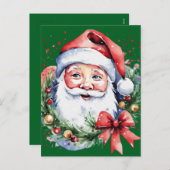 サンタクロースのギフトアイディア シーズンポストカード (正面/裏面)