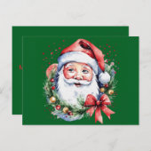 サンタクロースのギフトアイディア シーズンポストカード (正面/裏面)