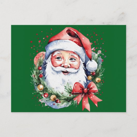 サンタクロースのギフトアイディア シーズンポストカード (正面)