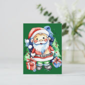 サンタクロースのギフトアイディア ポストカード (スタンド正面)