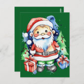 サンタクロースのギフトアイディア ポストカード (正面/裏面)