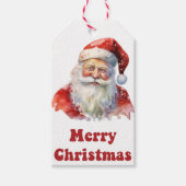 サンタクロースのギフトラベルforクリスマス ギフトタグ (正面)