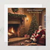 サンタクロースのクッキー食べ放題 シーズンカード (正面/裏面)