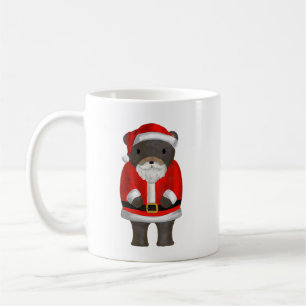 サンタクロースのクマとクリスマスマグカップ コーヒーマグカップ