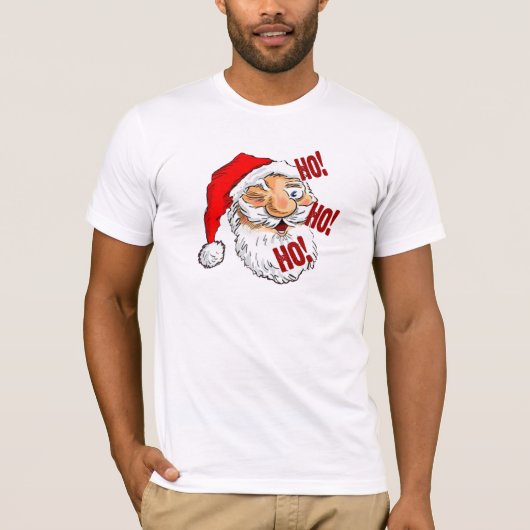 サンタクロースのクラシックなクリスマス Tシャツ (正面)