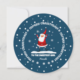 サンタクロースのクリスマスから恋人へ シーズンカード