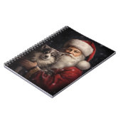 サンタクロースのクリスマスとアラスカンマラムテ ノートブック (左側)