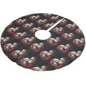 サンタクロースのクリスマスとコットン・ド・トリュア ブラッシュドポリエステルツリースカート (アングル)