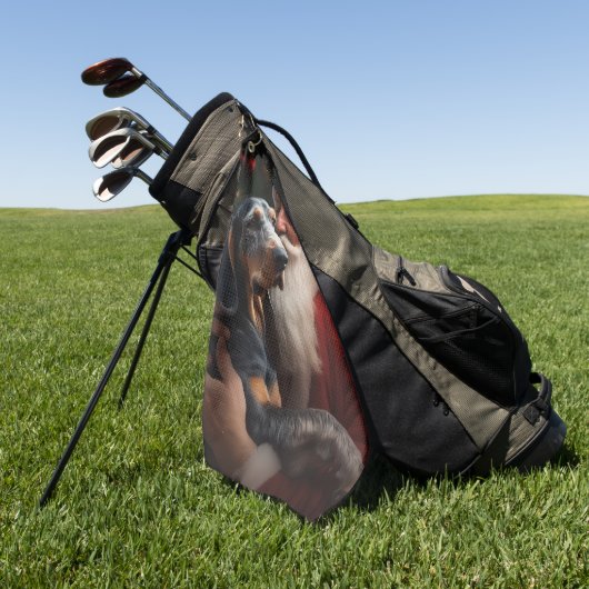 サンタクロースのクリスマスとブルーティック ゴルフタオル (グリーン)