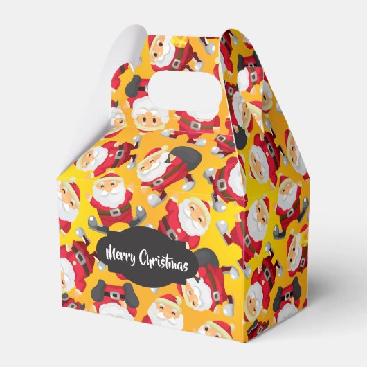 サンタクロースのクリスマスのお願い箱 フェイバーボックス (正面サイド)