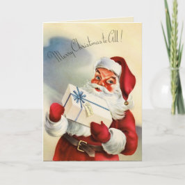 サンタクロースのクリスマスの挨拶状 シーズンカード