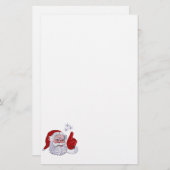 サンタクロースのクリスマスの文房具 便箋 (正面/裏面)