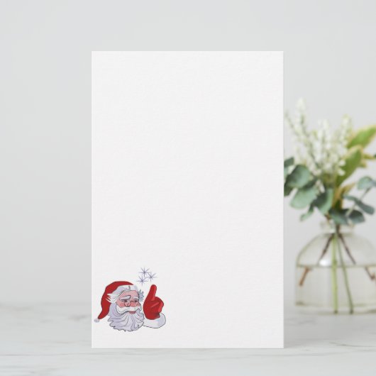 サンタクロースのクリスマスの文房具 便箋 (スタンド正面)