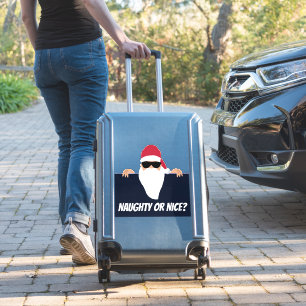 サンタクロースのクリスマスの荷物 – 車のデカール シール