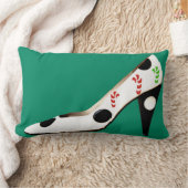 サンタクロースのクリスマスの靴 ランバークッション (ブランケット)