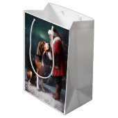 サンタクロースのクリスマスを巡るトレイング・ウォーカーコンクルーズ ミディアムペーパーバッグ (裏面アングル)