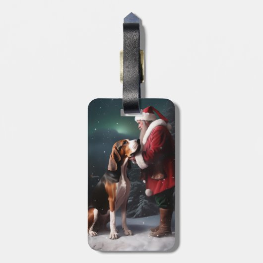 サンタクロースのクリスマスを巡るトレイング・ウォーカーコンクルーズ ラゲッジタグ (裏面縦)