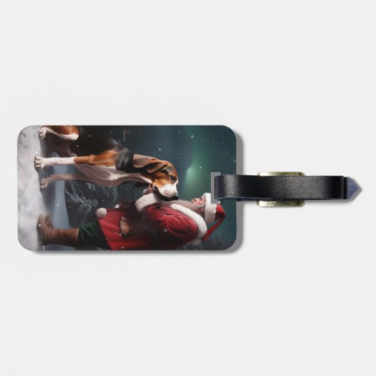 サンタクロースのクリスマスを巡るトレイング・ウォーカーコンクルーズ ラゲッジタグ (裏面横)