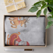 サンタクロースのクリスマスアニメ 薄葉紙 (ギフト)