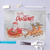 サンタクロースのクリスマスアニメ 薄葉紙 (クラフト)