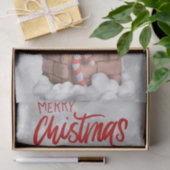 サンタクロースのクリスマスアニメ 薄葉紙 (ギフト)